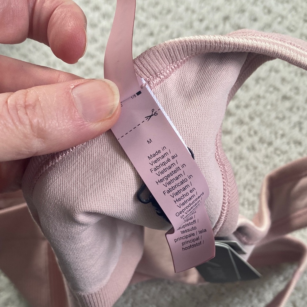 NWT Nike Skims Ribbed Micro Scoop Neck Bralette, size M - Picture 4 of 5